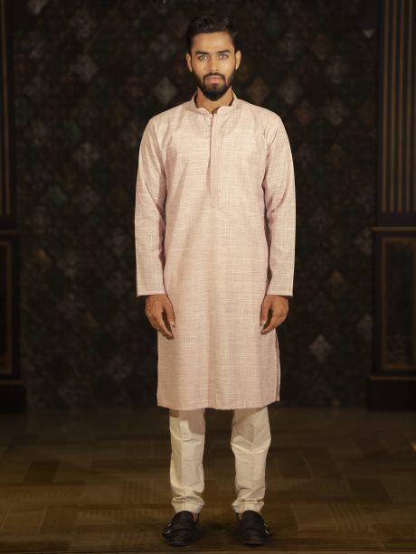Light Pink Regular Fit Gorgeous Panjabi