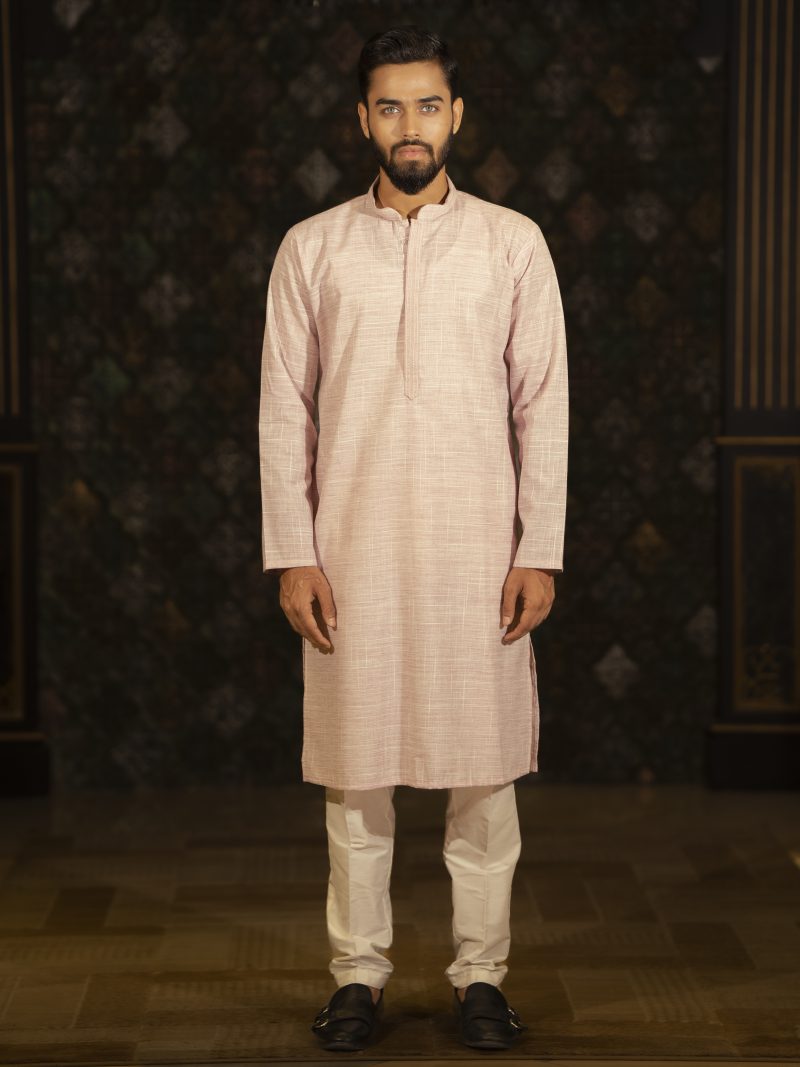 Light Pink Regular Fit Gorgeous Panjabi