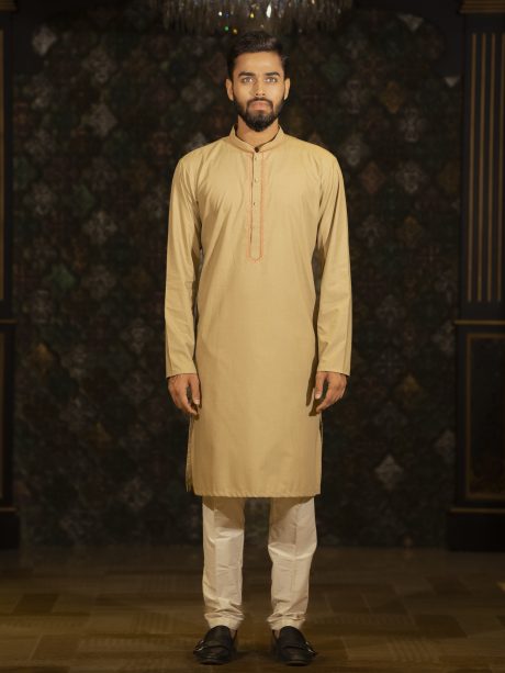 Beige Colored Eid Panjabi