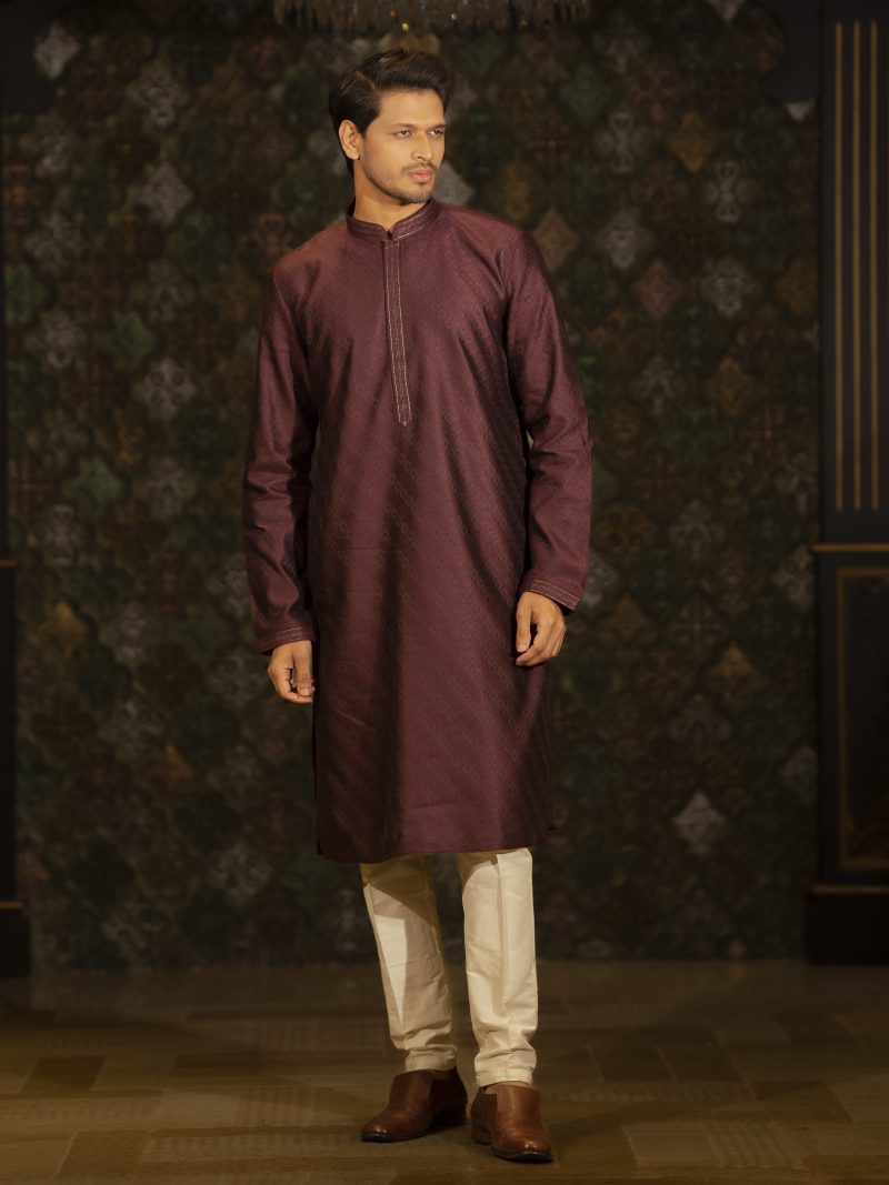 Brown Color Regular Fit Cotton panjabi