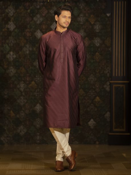 Brown Color Regular Fit Cotton panjabi