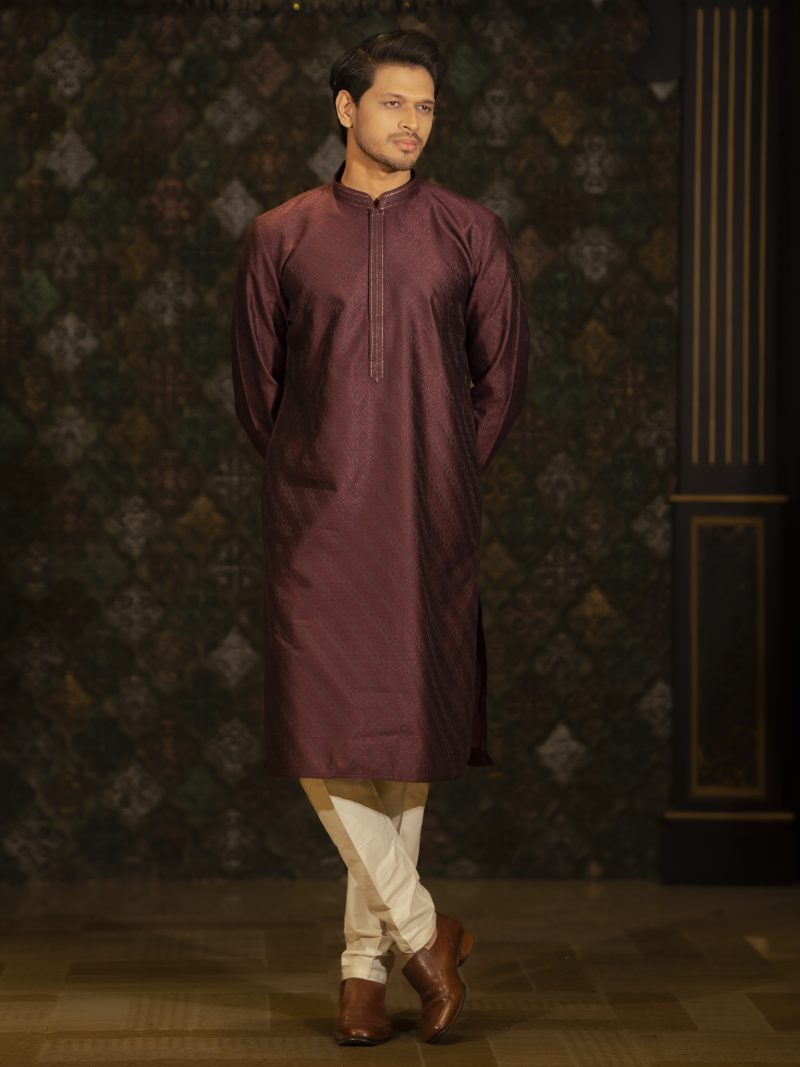 Brown Color Regular Fit Cotton panjabi