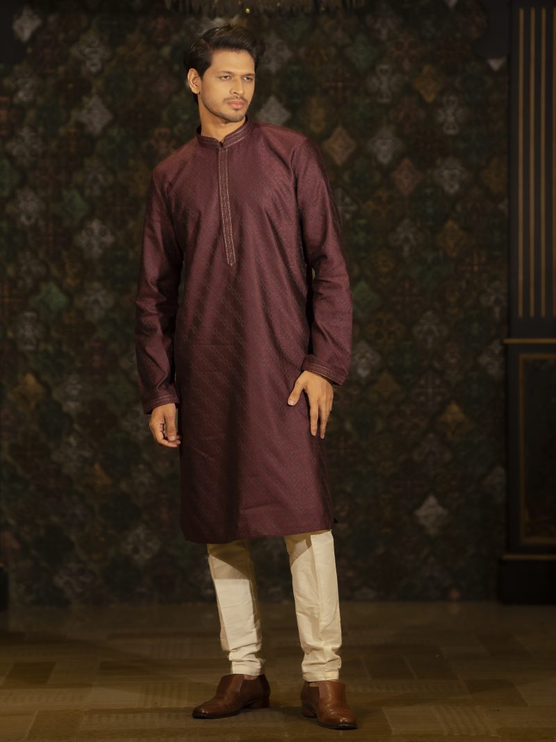 Brown Color Regular Fit Cotton panjabi