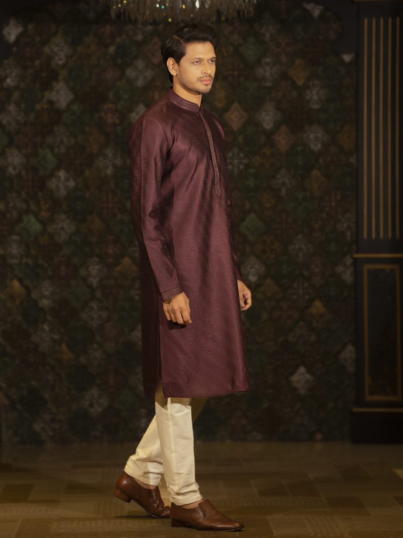 Brown Color Regular Fit Cotton panjabi
