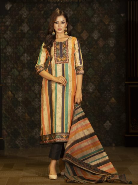 Multi-colour Designer 3 piece