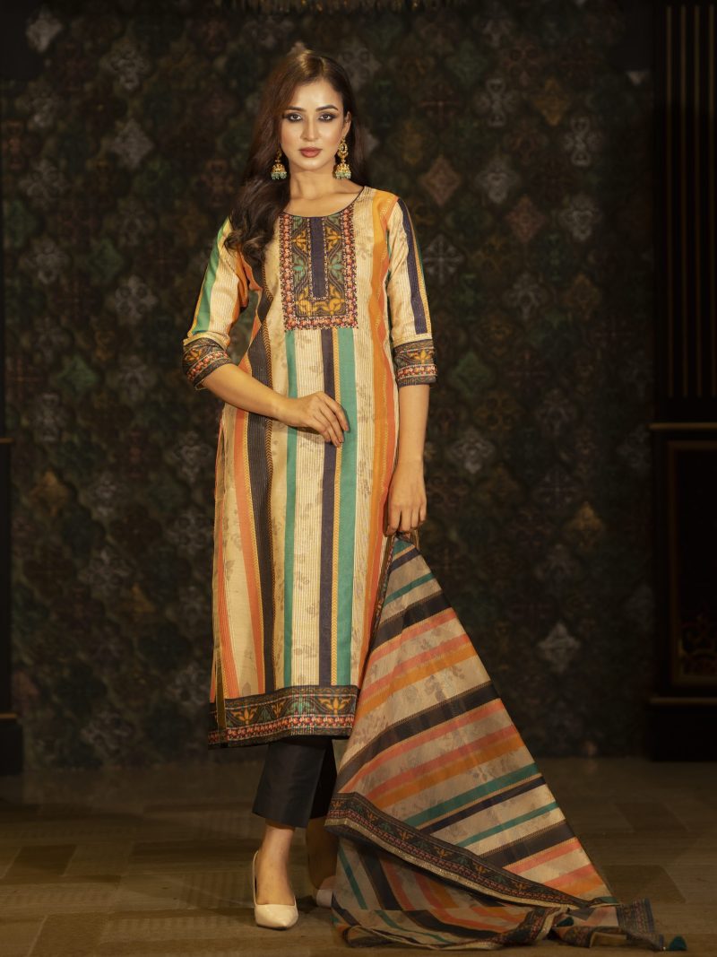 Multi-colour Designer 3 piece
