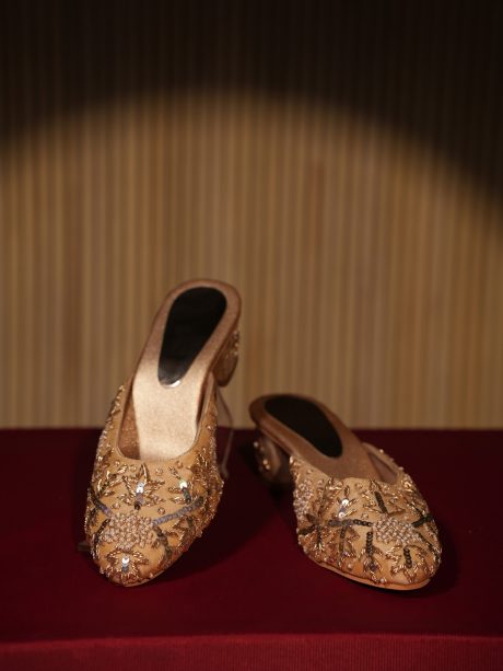 Party Wear Golden Ladies shoes