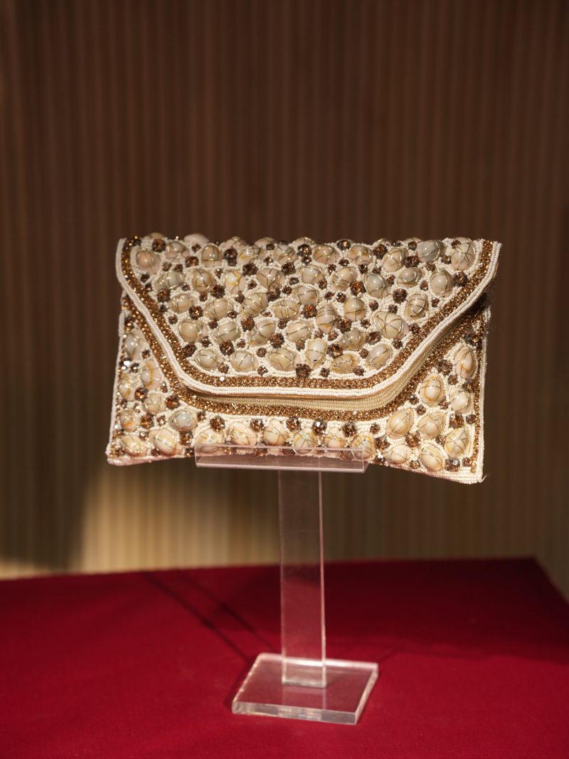 Transparent Stone Worked Ladies Purse