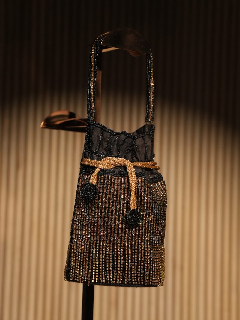 Bits and Golden Stone Work Ladies Purse