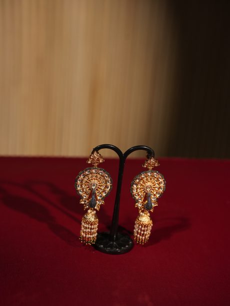 Peacock Style Jhumka Ear Ring