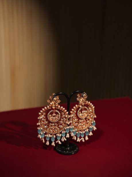 Dazzling Kundan & Pearl Work Party Wear Ear Ring