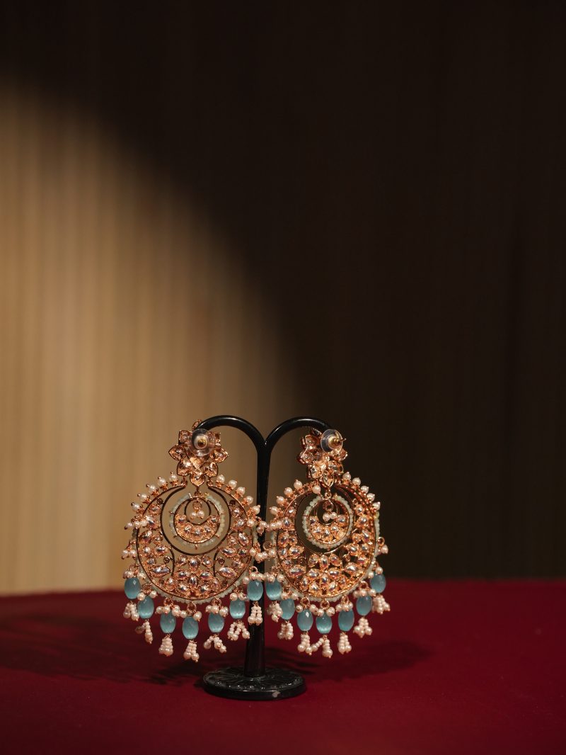 Dazzling Kundan & Pearl Work Party Wear Ear Ring