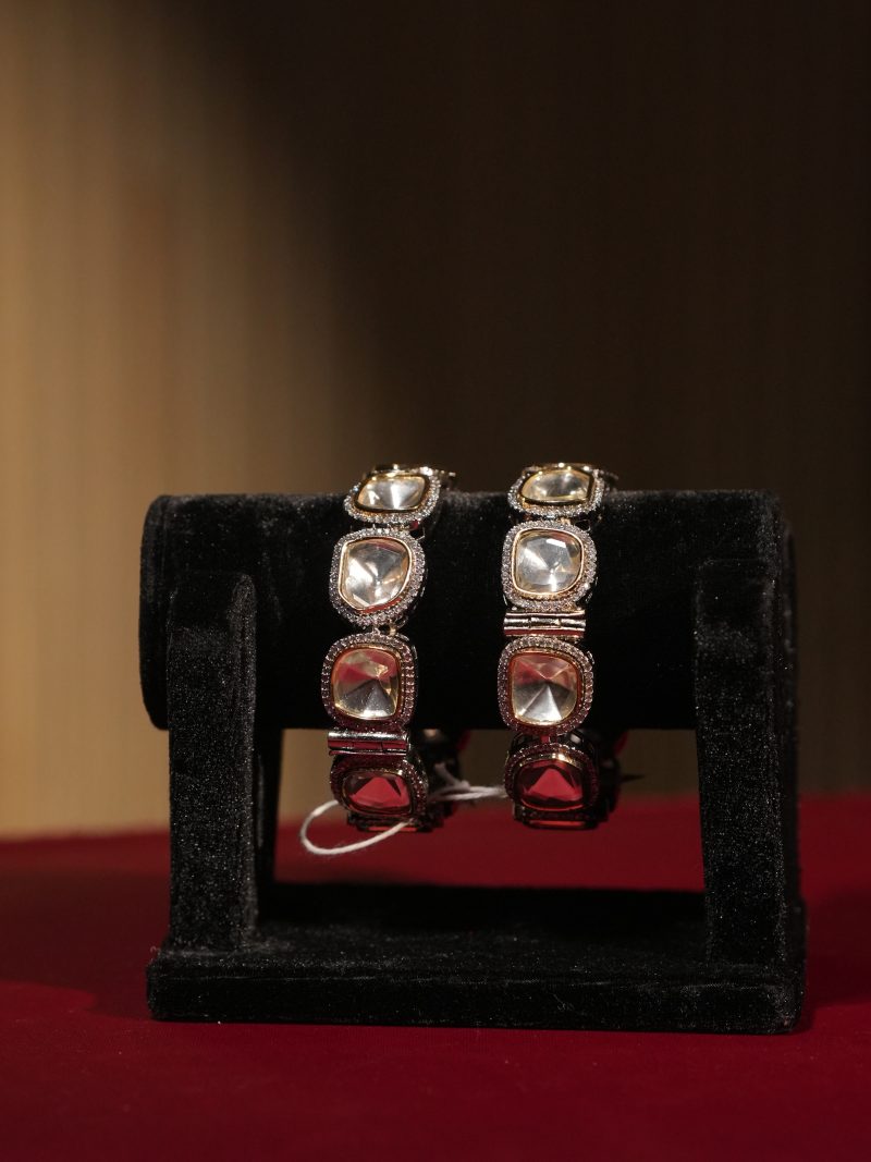 Kundan & Diamond Cut Stone Bridal Wear Bangles