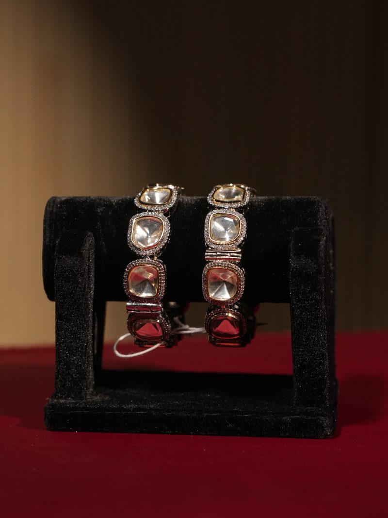 Kundan & Diamond Cut Stone Bridal Wear Bangles