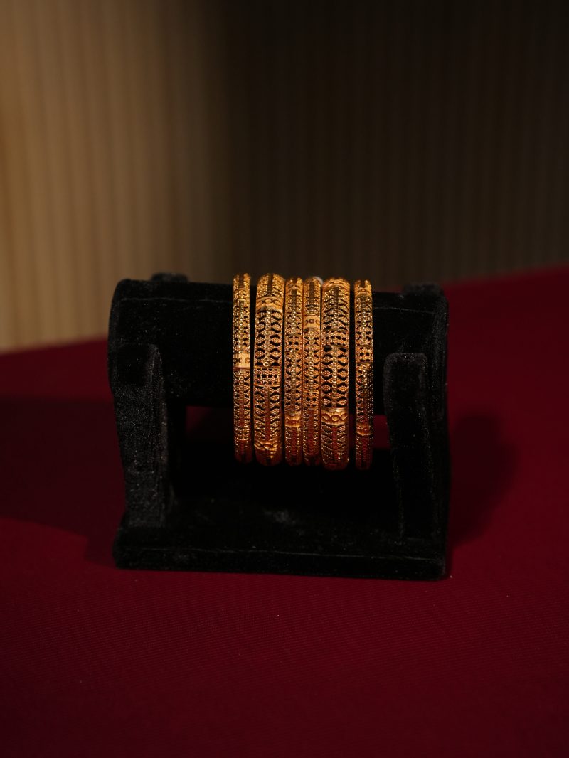 Antique Gold Plate Bridal Wear Bangles