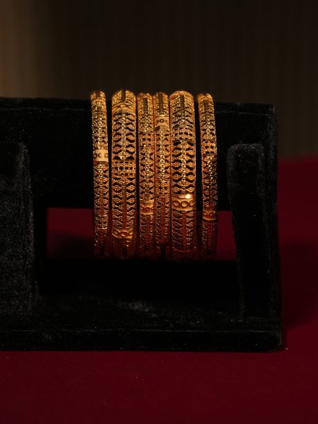 Antique Gold Plate Bridal Wear Bangles