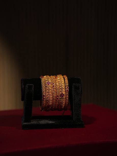 Antique Gold Plate Bridal Wear Bangles