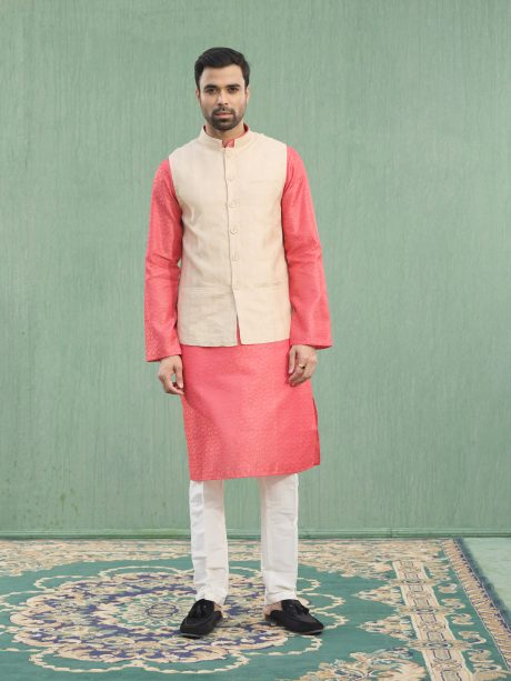 Gorgeous Looking Brown Color Cotton Waist Coat
