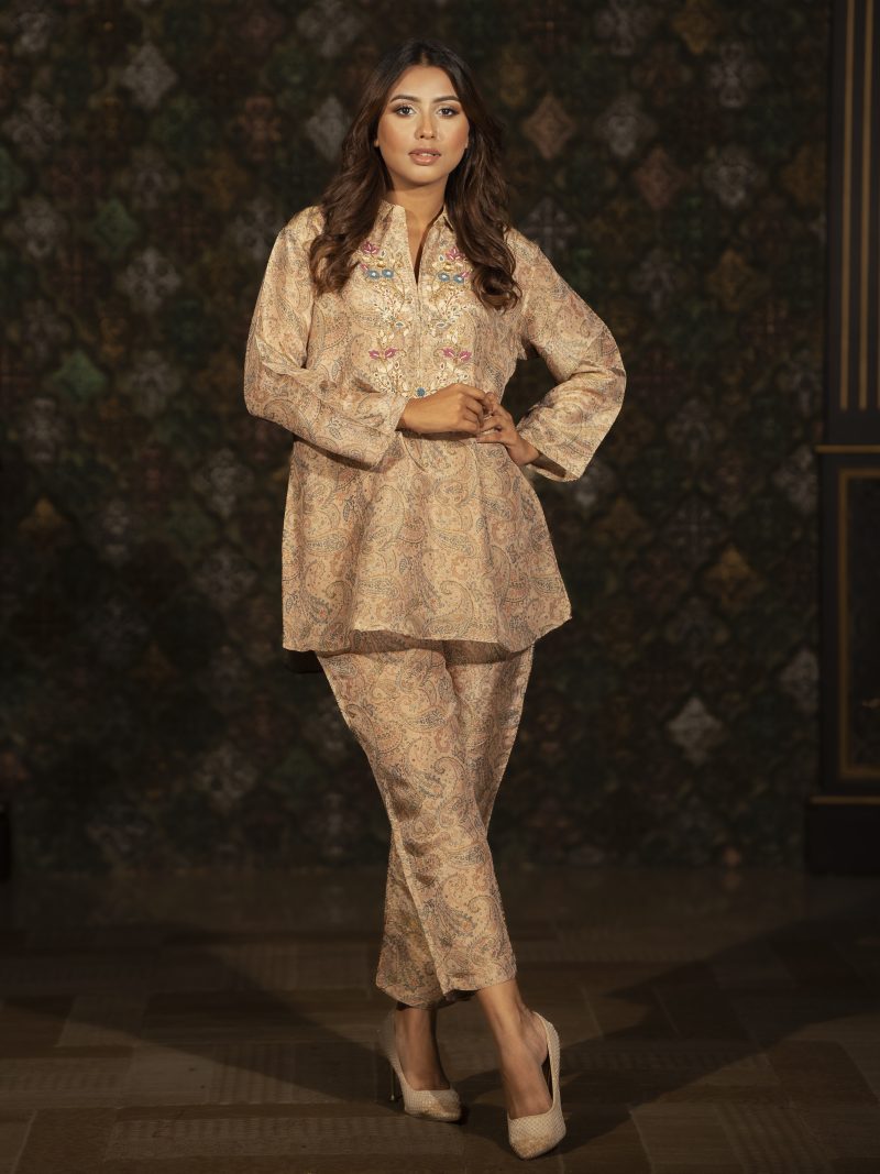 Gorgeous Looking Casual Wear Silk Kurti 2 pcs