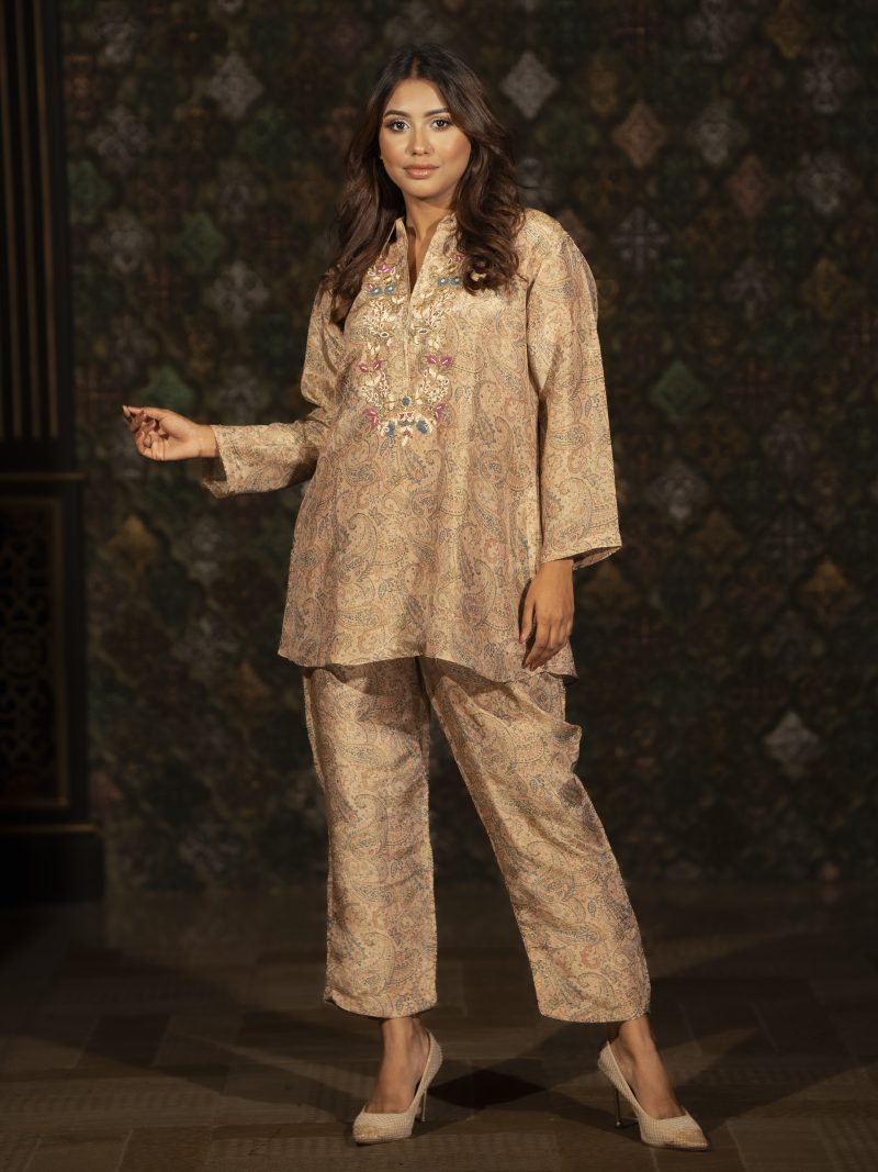 Gorgeous Looking Casual Wear Silk Kurti 2 pcs