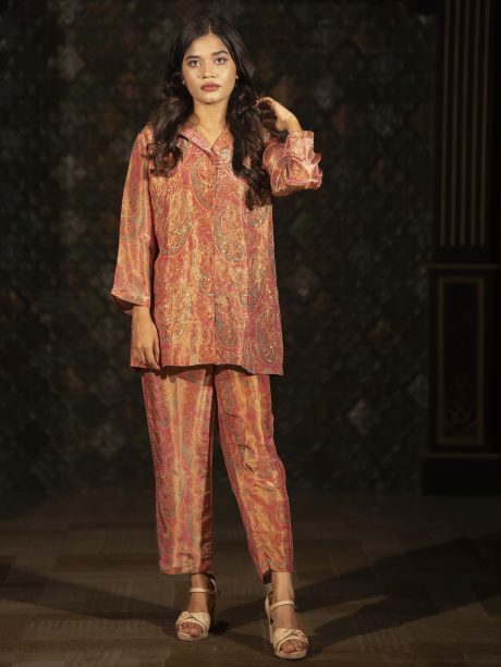 Gorgeous Looking Casual Wear Silk Kurti 2 pcs